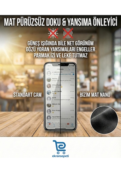 Xıaomı Redmı Note 12 Uyumlu Mat Hayalet 9h Nano Kırılmaz Ekran Koruyucu