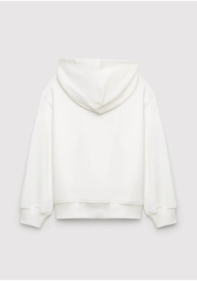 Mavi Logo Baskılı Kapüşonlu Ekru Kız Çocuk Sweatshirt M7s10179-70057