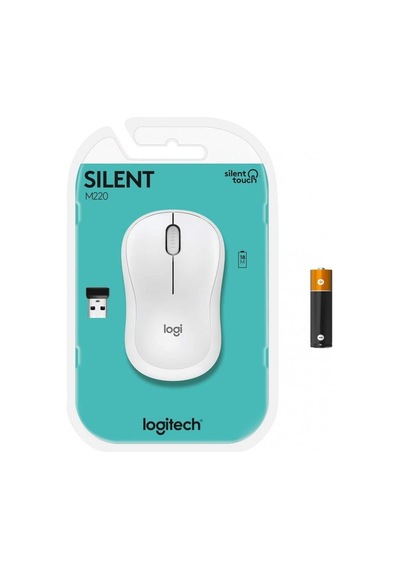 Logitech M220 Kablosuz Silent Mouse Beyaz 910-006128