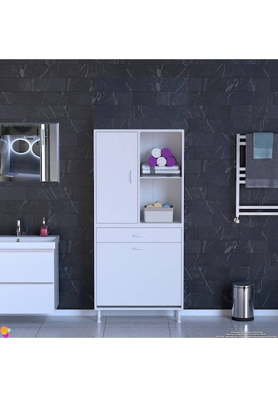 Eliusta Liora Beyaz Çok Amaçlı Banyo Dolabı 80 Cm Genişliğe Sahip 80x171x32,5 Cm Çift Sepetli 2 Raflı Dolap Beyaz Eliusta Liora Beyaz Çok Amaçlı Banyo Dolabı 80 Cm Genişliğe Sahip 80x171x32,5 Cm Çift Sepetli 2 Raflı Dolap Beyaz