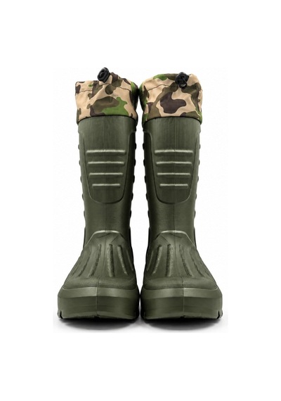 Look Life Unisex Su Geçirmez Ayarlı Kamuflaj Yaka Tarla Bahçe Avcı Ve Ormancı Çizmesi Çok Renkli