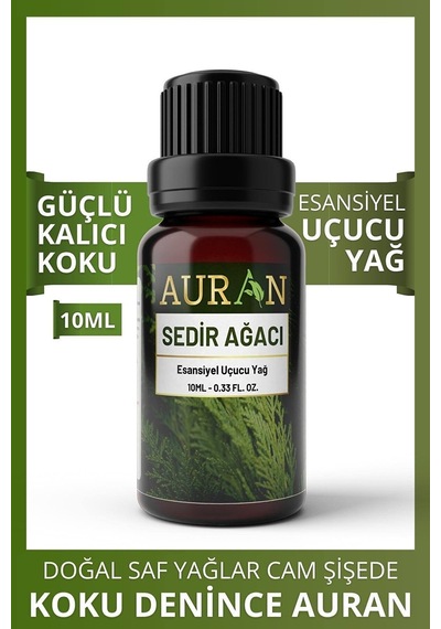 AURAN Sedir Ağacı Esansiyel Uçucu Koku Yağı Buhurdanlık Yağı 10ML
