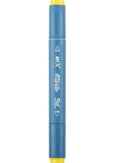Rich Klm-17947 Art-x Sketch Marker Kalem Duo 106 Light Sarı Standart