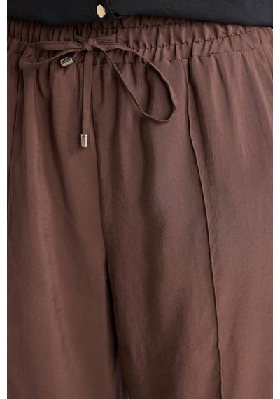 Defacto Wıde Leg Yüksek Bel Modal Pantolon E8235ax26smbn151 Kahve-bn151