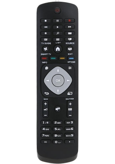 Philips Uyumlu 40Pfk4309/12 Lcd Led Tv Kumanda Smart Tuşlu