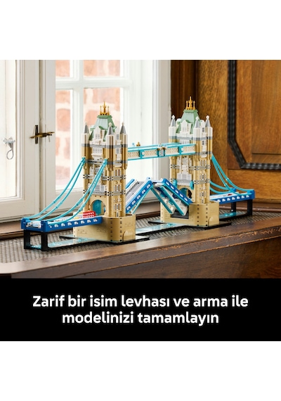 LEGO® Architecture Tower Bridge 21067 - Yetişkinler için Mikro Ölçekli Araçlar İçeren Yaratıcı Model Yapım Seti (3745 Parça)