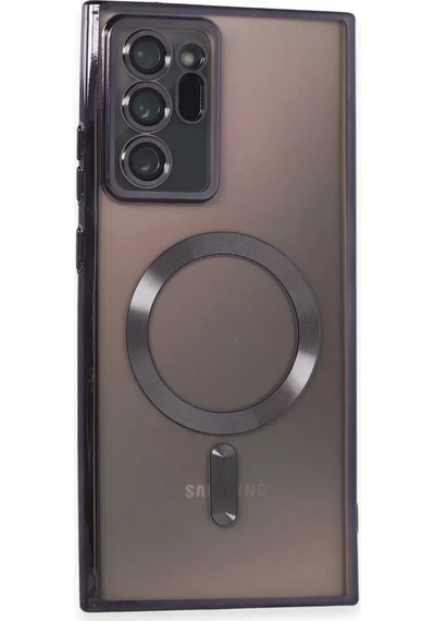 Mey İthalat Samsung Galaxy Uyumlu  Note 20 Ultra Kılıf Kross Magneticsafe Kapak - Mor Çok Renkli