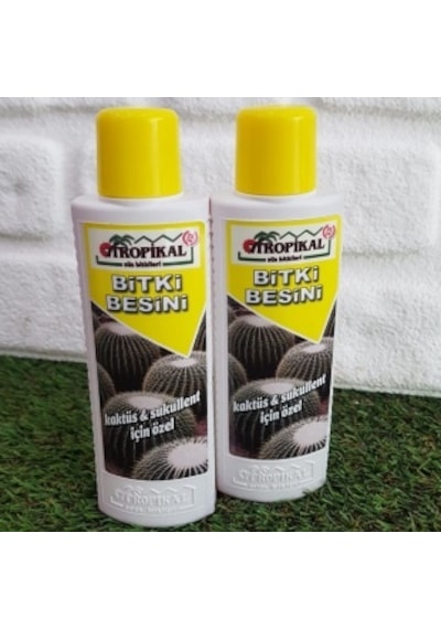 Kaktüs Sukulent Besini 2 ADET 225 ml Bitki Besini Sıvı Gübre