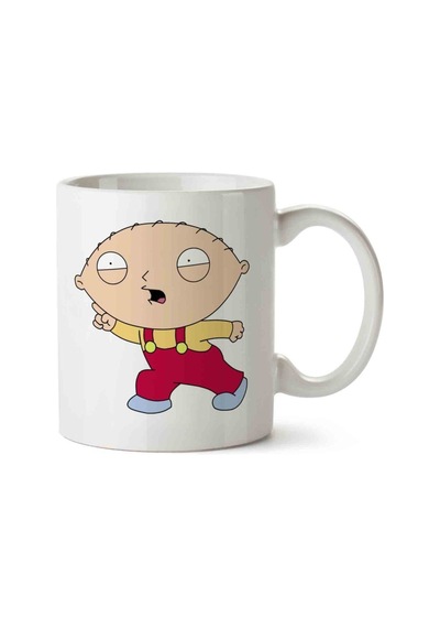 Family Guy Stewie Griffin Porselen Kupa Bardak Beyaz