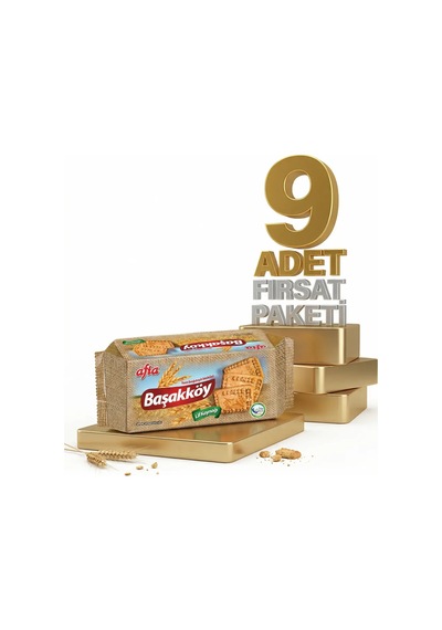 Afia Başakköy Tam Buğdaylı Bisküvi 9x110 Gr