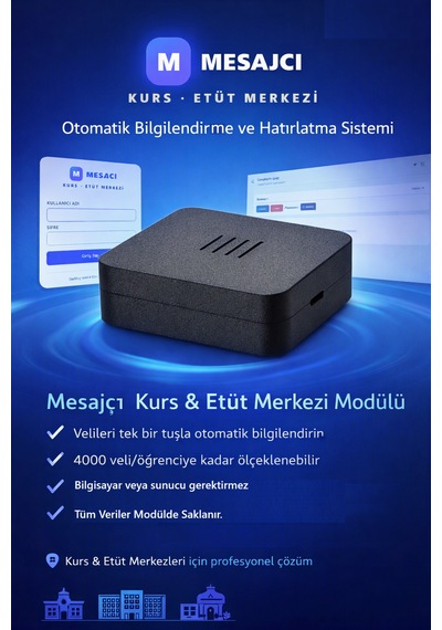 Mesajcı Kurs & Etüt Merkezi Otomatik Bilgilendirme Ve Hatırlatma Sistemi