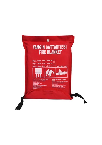 Kk1300 150x180 Çantalı Yangın Battaniyesi