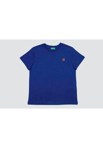 Benetton T-shırt Saks Mavisi