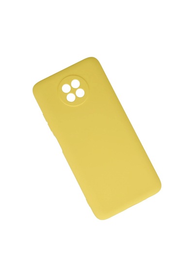 Cosmotex Newface Xiaomi Redmi Note 9 5g Kılıf Nano İçi Kadife Silikon - Sarı