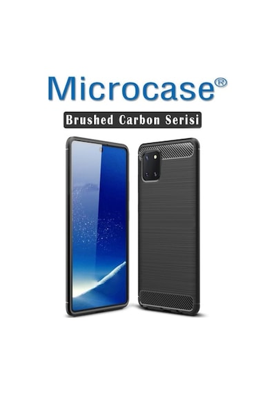 Samsung Uyumlu Galaxy Note 10 Lite - A81 - M60S Brushed Carbon Kilif 432301132