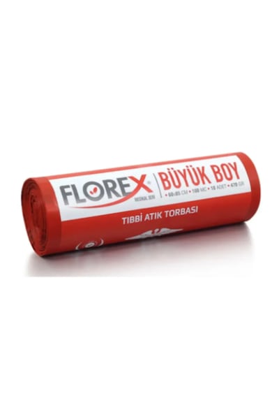 Büyük Boy Tıbbii Atık Çöp Poşeti 60 X 85 Cm 1 Rulo