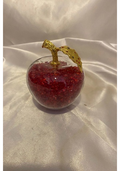 Kristal Cam Küre Elma Taşlı