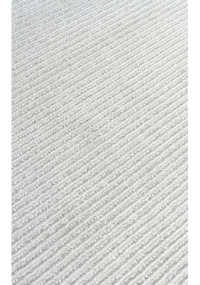 Eko Halı Napolı Nap 02 Grey Sade Desenli Modern Sık Dokuma Makine Halısı Gri 2