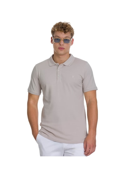 Hatemoğlu Ekru Regular Fit 100% Pamuk Polo Yaka Tişört