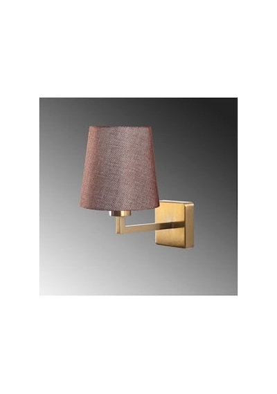 Eskitme Metal Aplik Duvar Lambası E27 18x24x30 Cm Salon Ve Antre Aydınlatma Bej-4651 Diğer