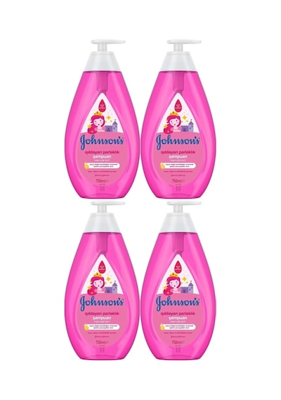Johnsons Baby Bebek Şampuanı 750ml Işıldayan Parlaklık 4 Lü Set