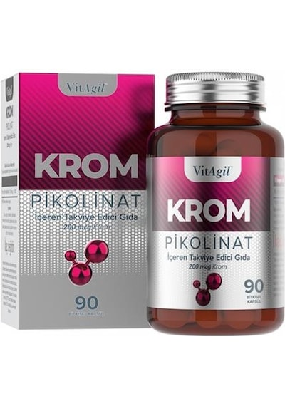 Vitagil Krom Pikolinat 90 Bitkisel Kapsül