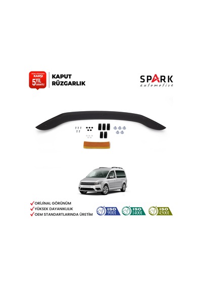 Volkswagen Caddy 2015-2020 Yıl Aralığı Uyumlu Kaput Rüzgarlığı 3mm