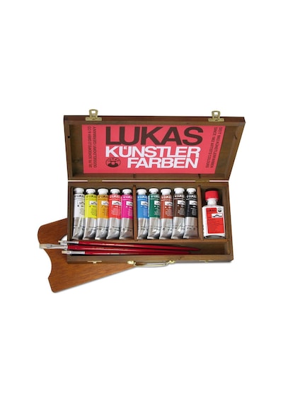 Lukas Berlin Suyla Karışabilen Yağlı Boya Seti Ahşap Kutulu