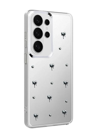 Newface Samsung Galaxy S26 Ultra Fiyonk Desenli Kapak - Desen 1 Şeffaf