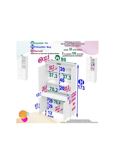 Eliusta Rivo 4 Raflı Banyo/mutfak Dolabı 80 Cm Beyaz Renkli Çok Amaçlı Dolap 80x173x32,5 Cm Ebatlarında Beyaz Eliusta Rivo 4 Raflı Banyo/mutfak Dolabı 80 Cm Beyaz Renkli Çok Amaçlı Dolap 80x173x32,5 Cm Ebatlarında Beyaz