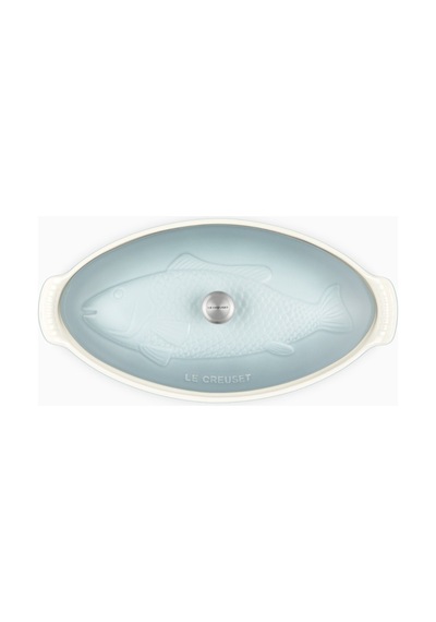 Le Creuset Kapaklı Seramik Balık Pişirme Kabı, 34 Cm Sea Salt