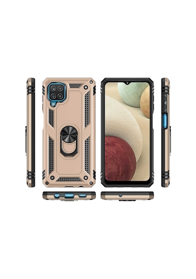 Samsung Uyumlu Galaxy M22 Kılıf Zore Vega Kapak-Siyah