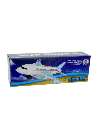 Airline Pilli Işıklı Sesli Çarp-Dön  Uçak