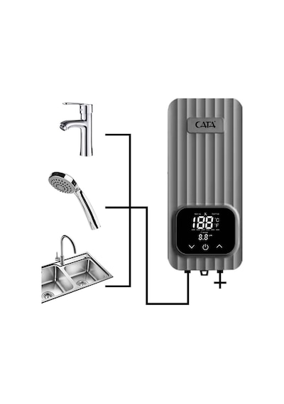 Akıllı Dijital Şofben 5500w Ct-6010