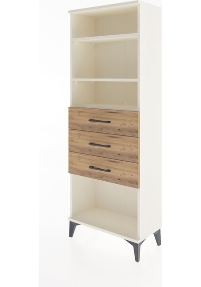Arges Dolap 3 Raflı 3 Çekmeceli 60x30x163 Aytaşı-çam Aytaşı