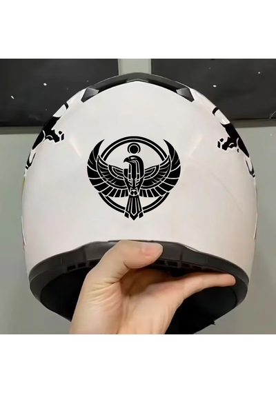 Tanrı Horus Sticker -eski Mısır Mitoloji Sticker - Araba Oto Motosiklet Cam Araç Pc Laptop Sticker - 00350 20x18 Cm