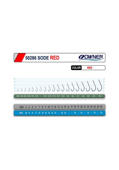 Owner 50286 Sode Red Olta İğnesi 6
