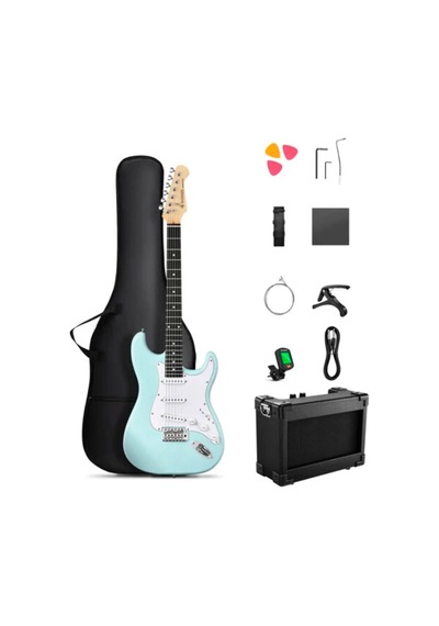 Donner Dst-80 St Elektro Gitar Seti Surf Green