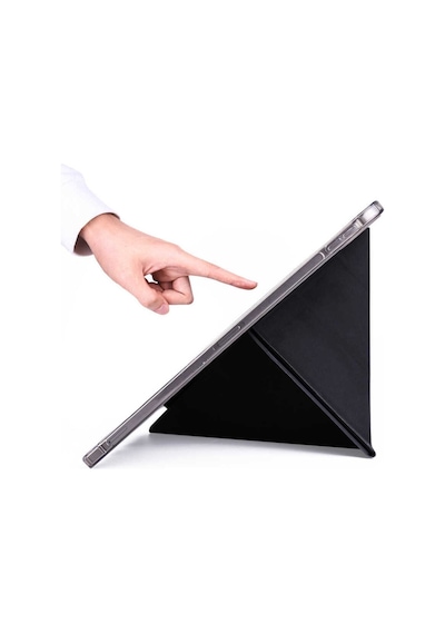 Samsung Galaxy Uyumlu Tab S6 Lite Sm-p610 10.4" Kılıf Kalem Bölmeli Standlı Katlanabilir Kalemlikli Silikon Kılıf