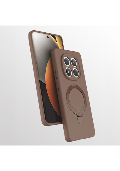 Redmi Note 15 Pro 4g Kılıf Magsafe Şarj Özellikli Standlı Sensitive Touch Samara Kapak Desert Gold