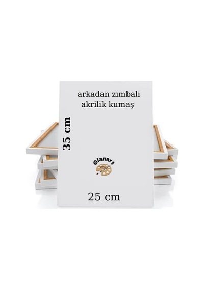 Lüks Akrilik Boya Seti 6x75 Ml Artdeco Lu Set İpek Fırçalı + 25x35 Tuval Sanatsal Set Canlı Renkler