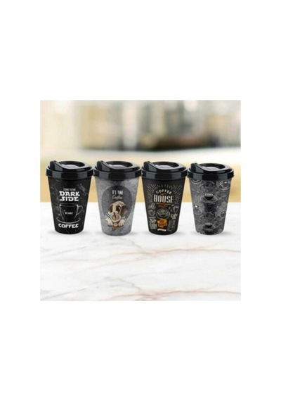 Ihtiyaçlimanı Coffe Plastik Bardak 400 Ml Dark Side , Kahve Çay Bardağı