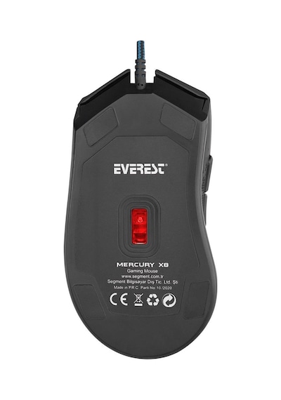 Everest Mercury X8 Usb Siyah 6d Optik Oyun Mouse