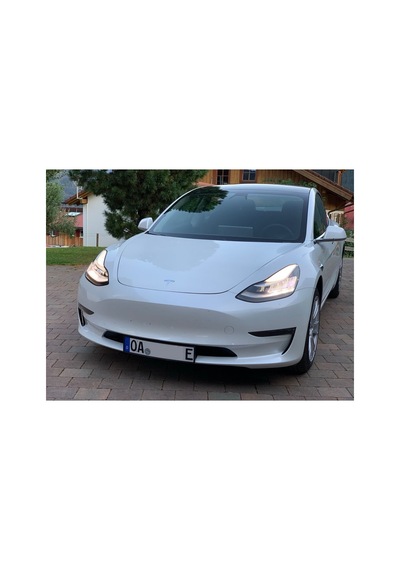 2017 Tesla Model 3 Plaka Tutucu Avrupa Versiyonu