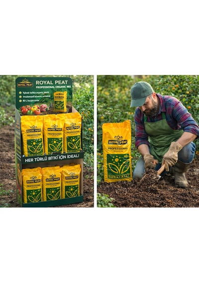 R&p Royal Peat 80 Litre Premium Özel Perlitli Bitki Toprağı İç Ve Dış Mekan Saksı,çiçek,çim,fideleme,toğumlama 80 L