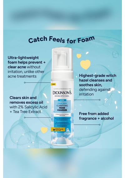 Dickinsons Clear Skin Arındırıcı Yüz Temizleme Köpüğü 207ml