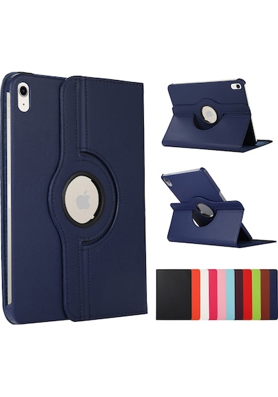 Apple Uyumlu iPad 10. Nesil 10.9" Kılıf 360 Dönebilen Standlı Case A2696 A2757 A2777