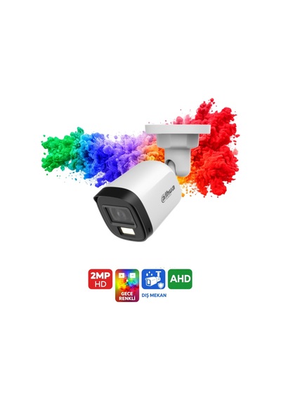 Hac-b1a21p-u-ıl-0360b 2mp Ir + Beyaz Işık Güvenlik Kamerası