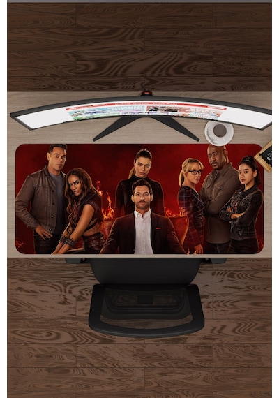 Lucifer V2 90x40 Xxl Gaming Kauçuk Kaymaz Taban Mouse Pad Fare Altlığı