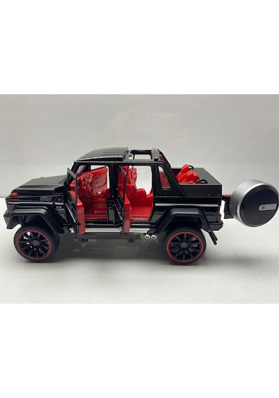 Mercedes G Jip Diecast Büyük Metal Model Araba 1:22 Sesli Işıklı Kaput Bagaj Kapılar Açılabilen Jip Diğer